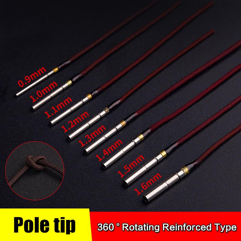 Fishing Rod Repair Kit - Angelruten-Spitzenschnur, drehbar, 20 Stück, 1,0 mm,
