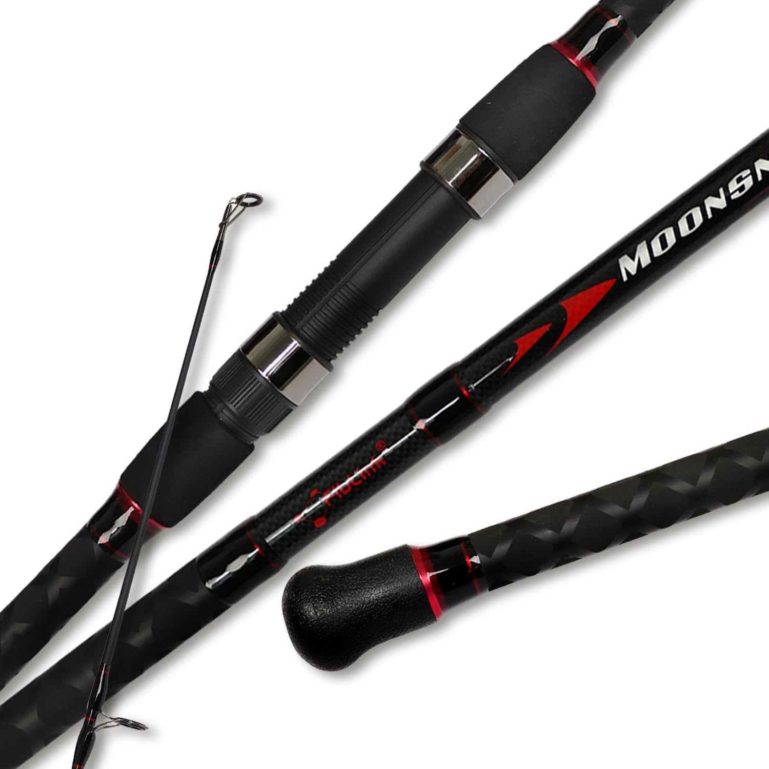 Fishing Rod Surf - Graphit-Surf-Spinnrute für Reisen, 2-teilig oder 4-teilig,