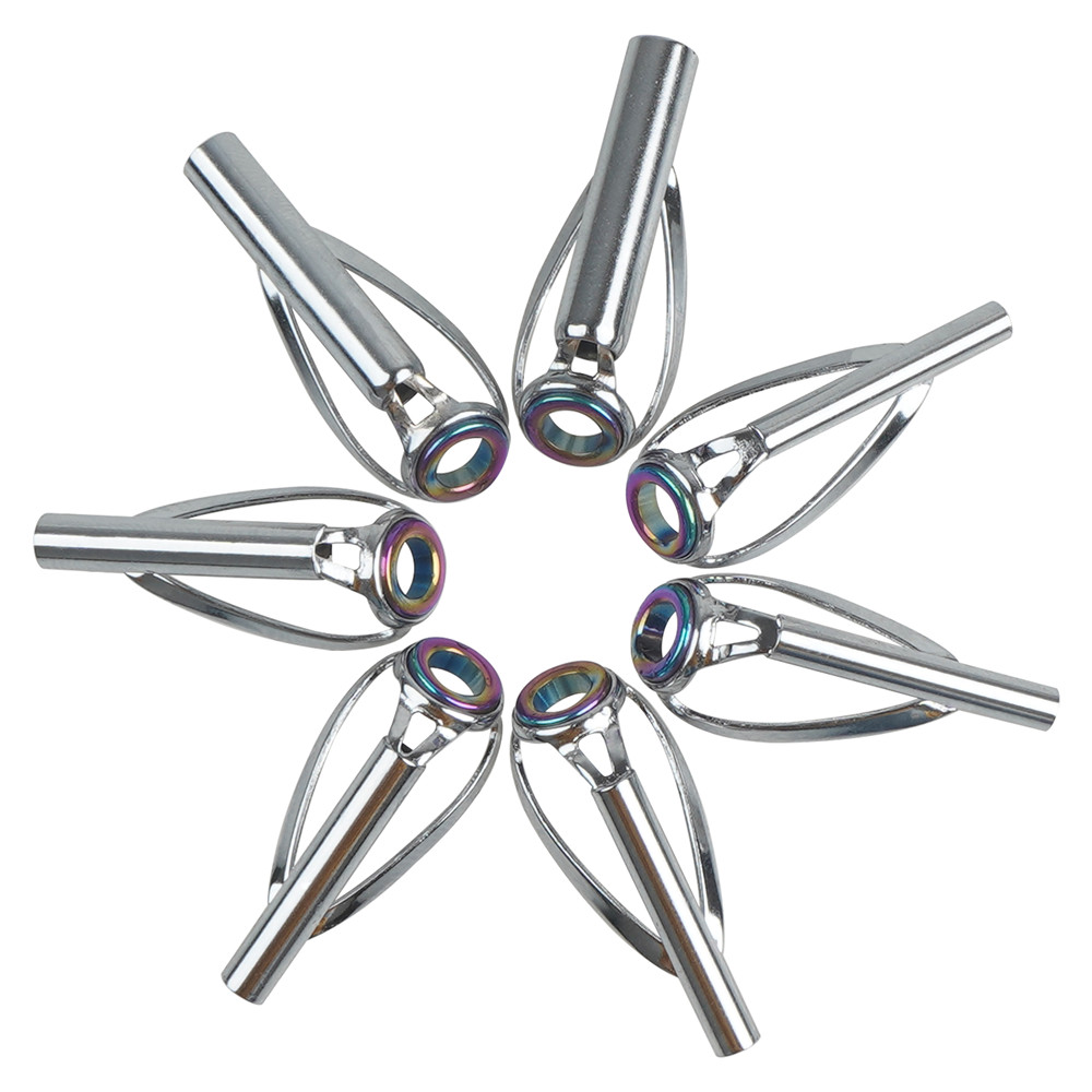 Fishing Rod Tip Replacement - 10-teiliges Angelruten-Reparaturset mit 2,2mm-4,0mm Edelstahlrahmen und